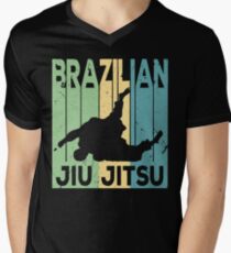 Brazilian Jiu Jitsu Vintage Retro Men's V-Neck T-Shirt