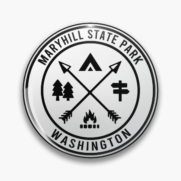 Item preview, Maryhill State Park Washington BW Heraldic Logo designed and sold by VanyaKar.