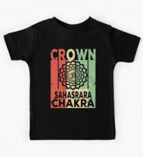 Yoga Crown Chakra Sahasrara Vintage Retro Kids Tee