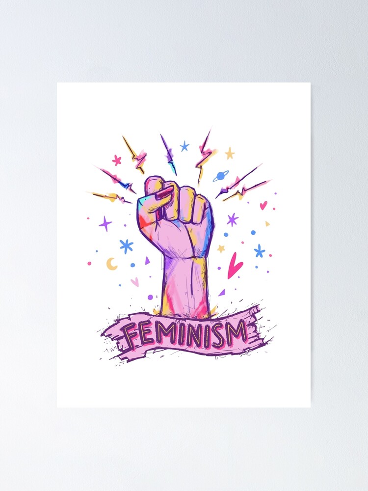 Feminismus ; Frauenrechte sind Menschenrechte Poster