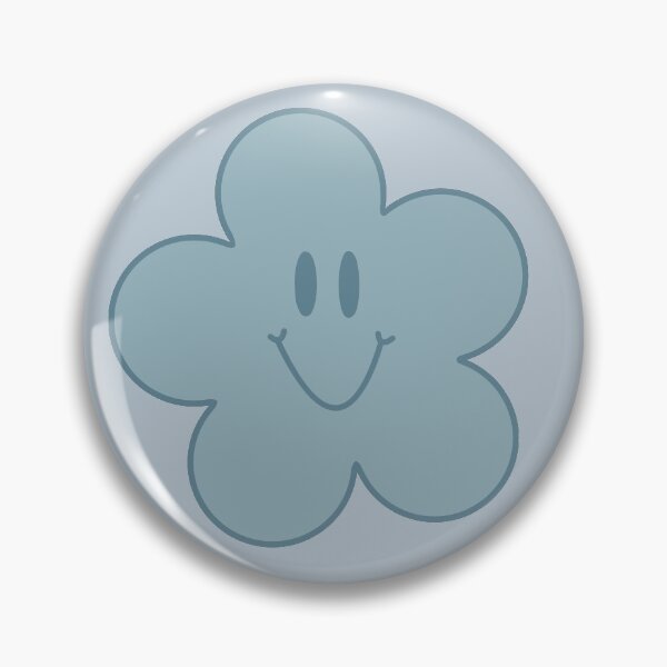 Item preview, Blue Smiley Flower designed and sold by starsdesignsco.