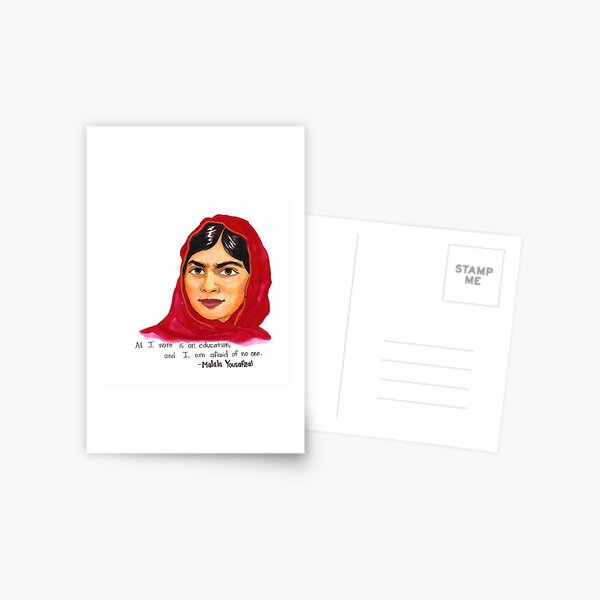 Malala Postcard