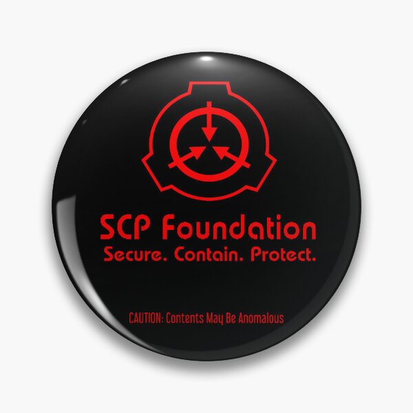 SCP-Secure, Contain, Protect - Foundation Themed Enamel Pins by