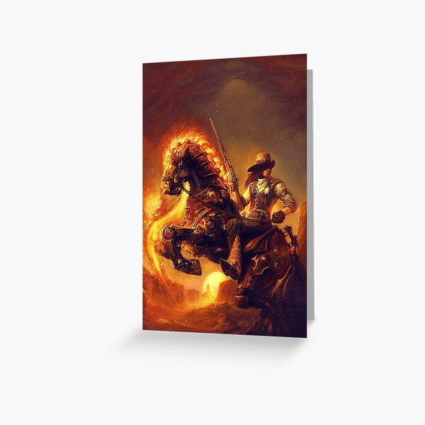 Steampunk Sheriff Greeting Card