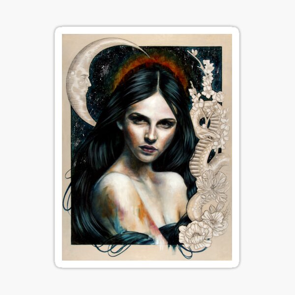 Les yeux comme une flamme Sticker