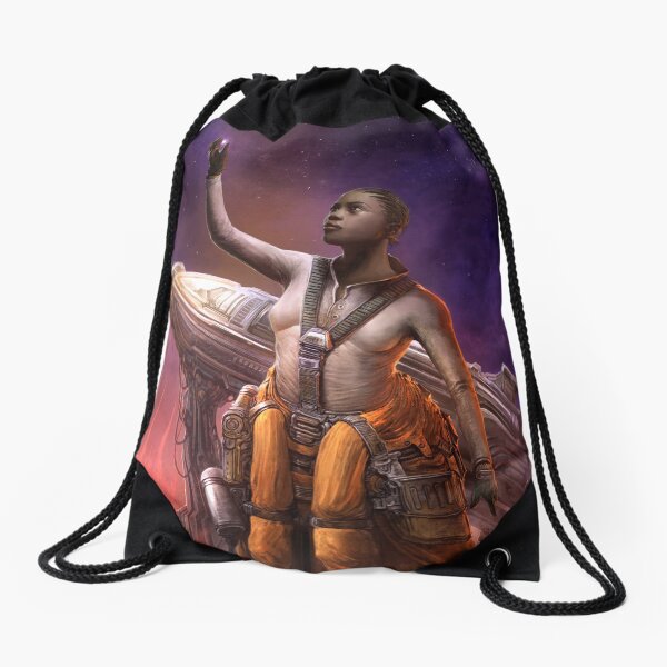 Steampunk Astronaut Drawstring Bag