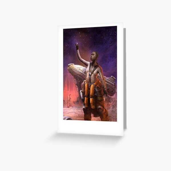 Steampunk Astronaut Greeting Card