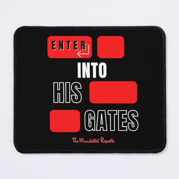 Item preview, ENTER into His Gates - Black designed and sold by TheReporter1.