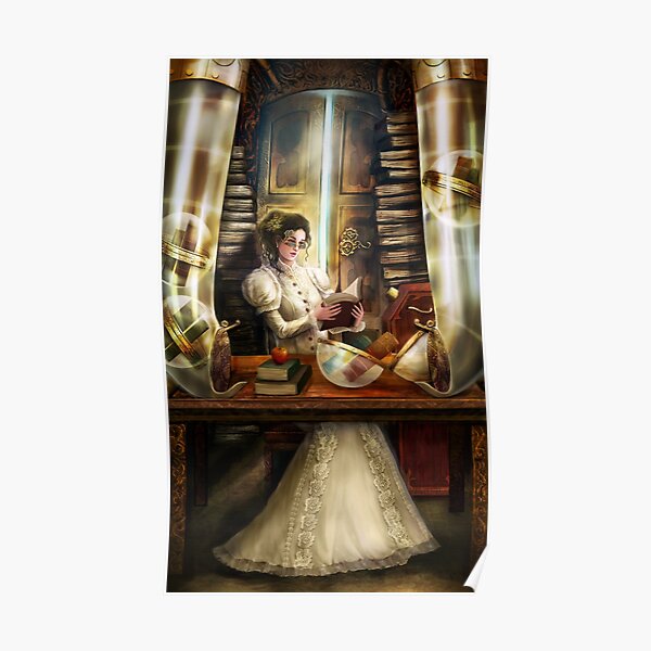 Steampunk Librarian Poster
