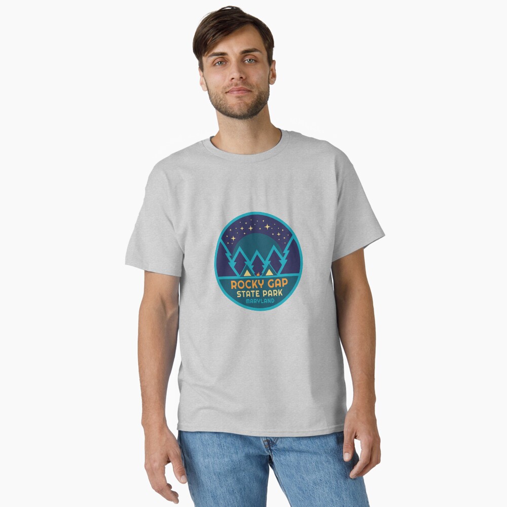 Rocky Gap State Park Maryland Starry Pines Logo Sticker