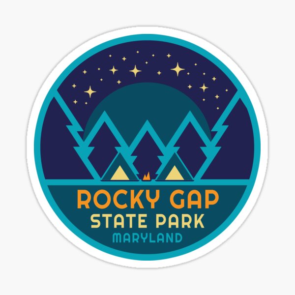 Item preview, Rocky Gap State Park Maryland Starry Pines Logo designed and sold by VanyaKar.