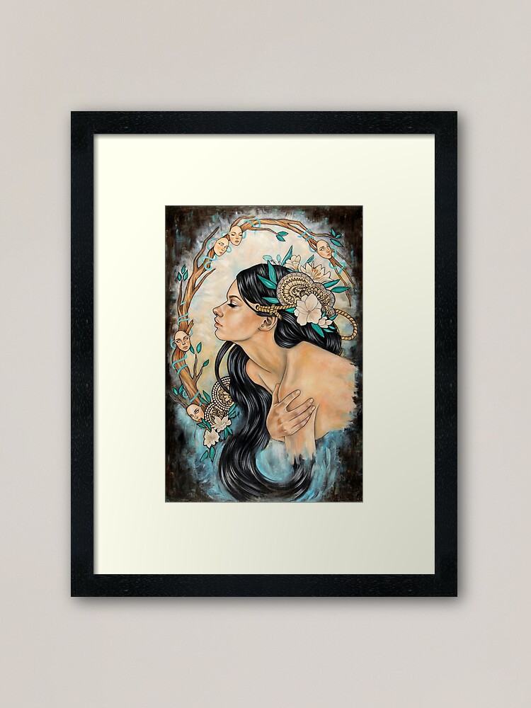 Thumbnail 1 of 7, Framed Art Print, Masks designed and sold by wendyortiz.