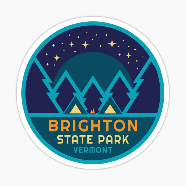 Item preview, Brighton State Park Vermont Starry Pines Logo designed and sold by VanyaKar.