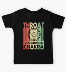 Yoga Throat Chakra Vishuddha Vintage Retro Kids Tee