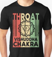 Yoga Throat Chakra Vishuddha Vintage Retro Unisex T-Shirt