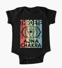 Yoga Third Eye Chakra Ajna Vintage Retro One Piece - Short Sleeve