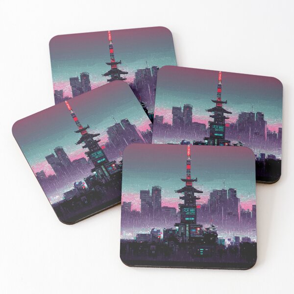 Artikelvorschau, Cyberpunk Japan Pixelart entworfen und verkauft von The  Artwork.