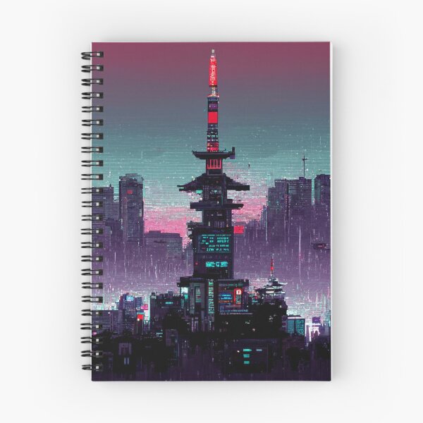 Artikelvorschau, Cyberpunk Japan Pixelart entworfen und verkauft von The  Artwork.