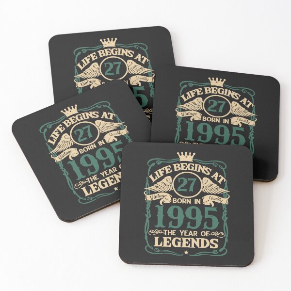 Item preview, Life Begin At 1995 27th Birthday 27 Year Old Men Women designed and sold by ChristinaMauri.