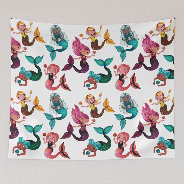 Item preview, Celestial mermaid friends designed and sold by AcquavitaArt.