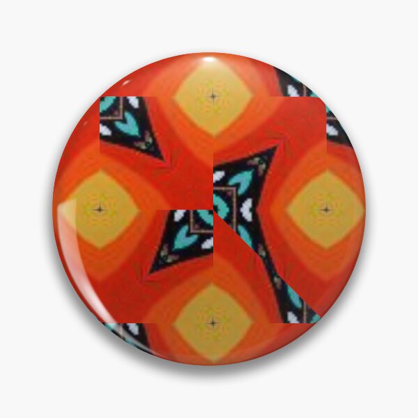 Item preview, Orange and Yellow Plops Abstract Heart Pattern  designed and sold by tranquilbeach.