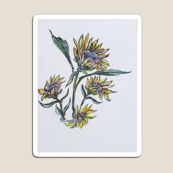 Sunflower Crazy Magnet