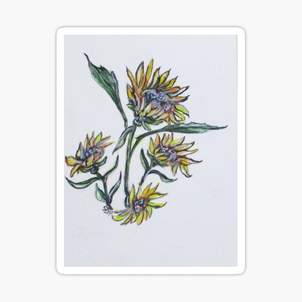 Sunflower Crazy Sticker