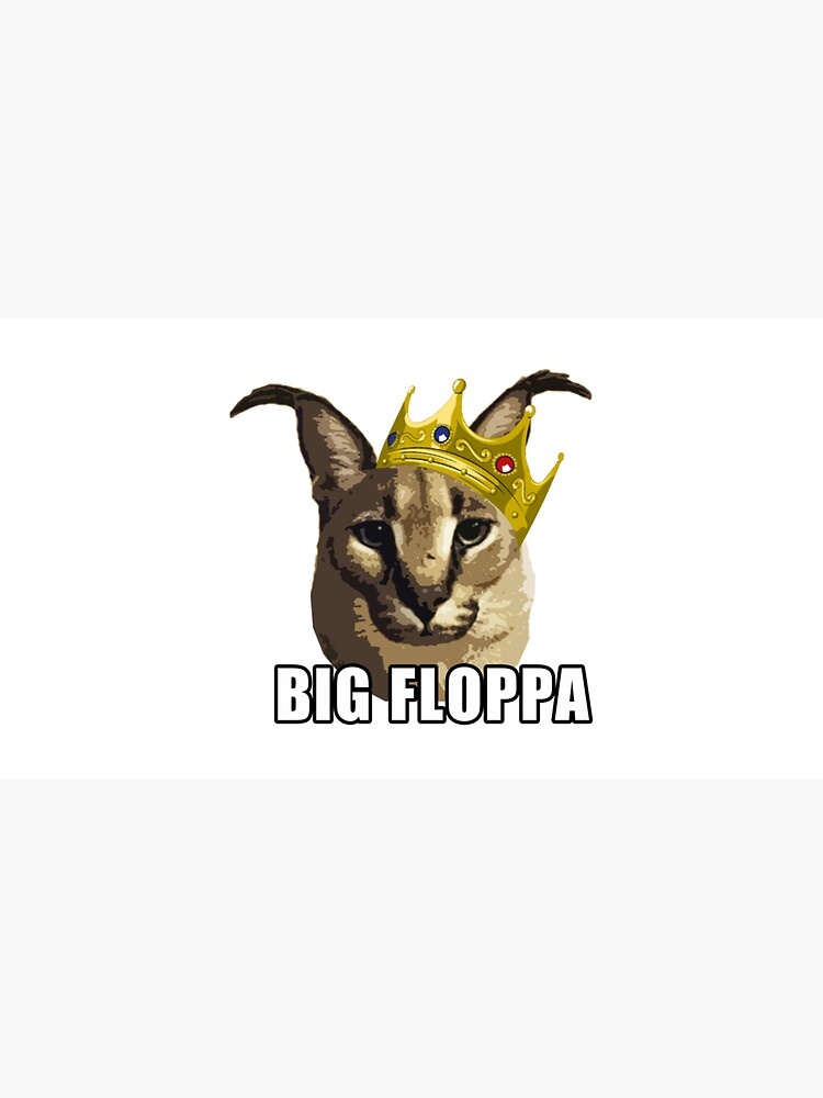 Big floppa rapper king crown poppa meme  Magnet for Sale by Joahnoan