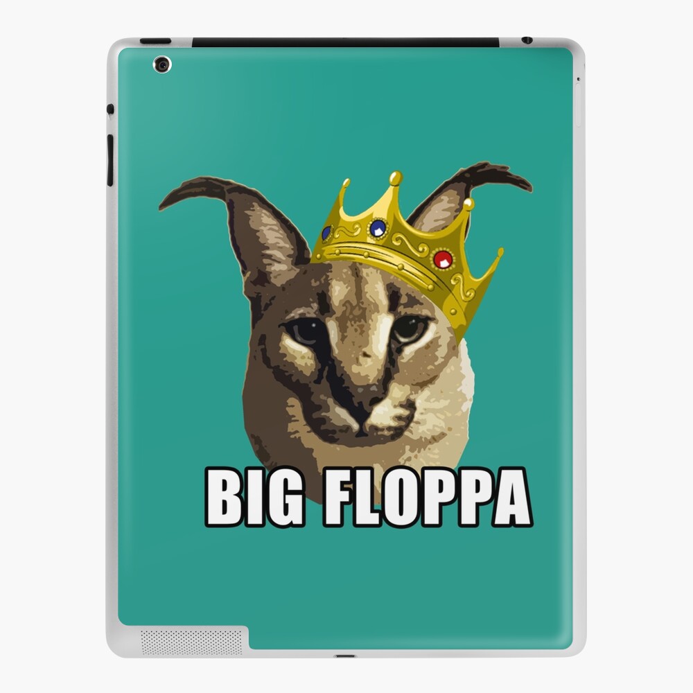 Big Floppa Wanted Poster Sticker Funny Caracal Cat Meme Floppa