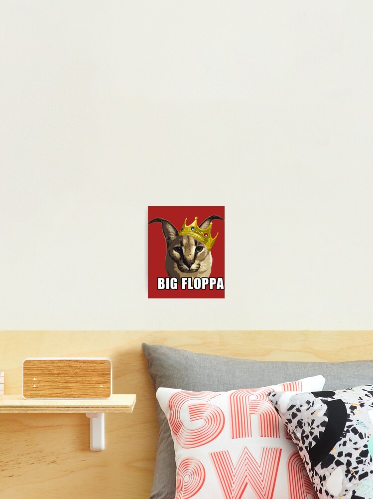 Big floppa rapper king crown poppa meme  Magnet for Sale by Joahnoan