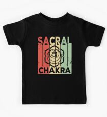 Yoga Sacral Chakra Vintage Retro Kids Tee