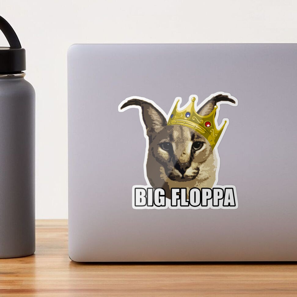 Big Floppa Meme Cat PopSockets Standard PopGrip