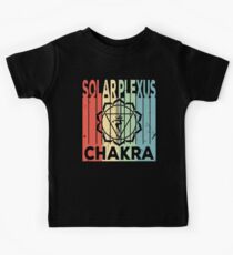 Yoga Solar Plexus Chakra Vintage Retro Kids Tee