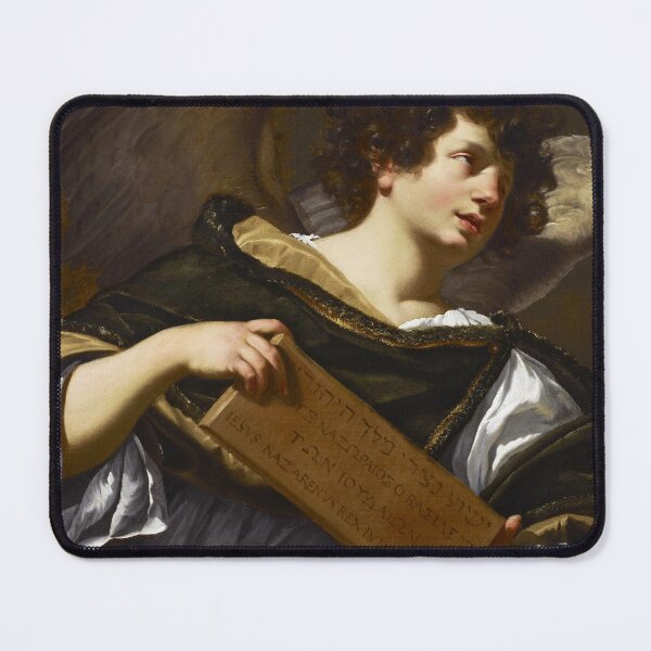Item preview, Superscription from the Cross | Simon Vouet | 1624 Renaissance Angel Art designed and sold by CJET.