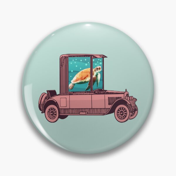 Item preview, Turtle and old car collage designed and sold by Ztudio.