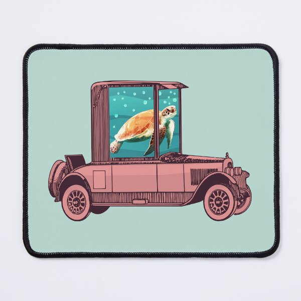 Item preview, Turtle and old car collage designed and sold by Ztudio.