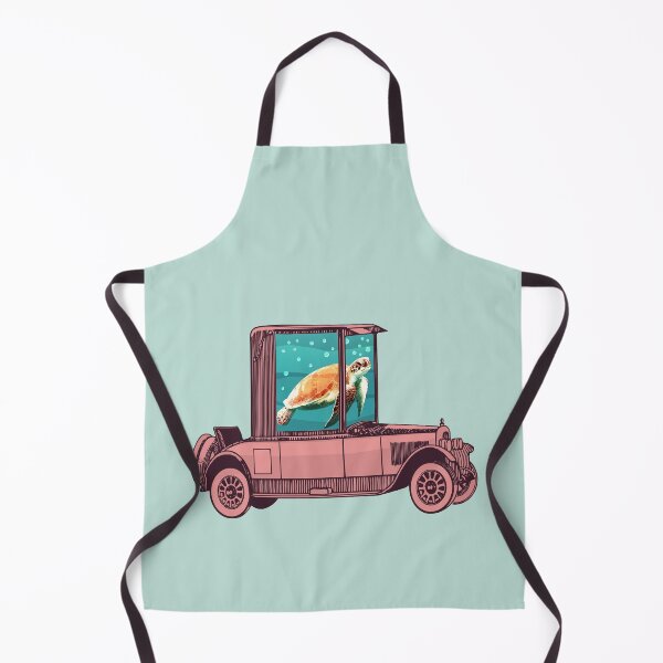 Item preview, Turtle and old car collage designed and sold by Ztudio.