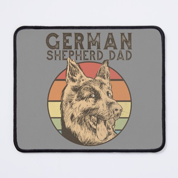 Item preview, German Shepherd Dad Retro Sunset Vintage GSD  designed and sold by Teez-Me.