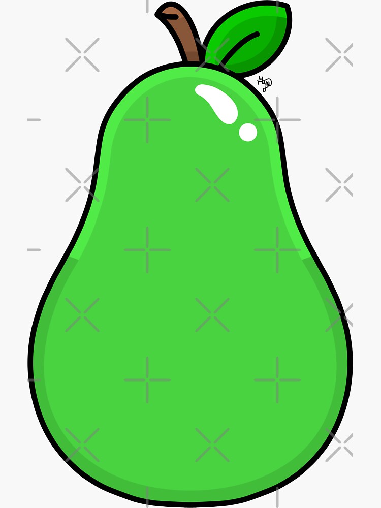 Pear Sticker For Sale By Art By Mya Redbubble 