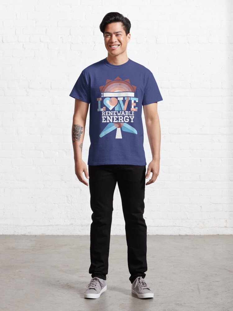 Thumbnail 3 of 7, Classic T-Shirt, I Love Renewable Energy designed and sold by Jarren Nylund.