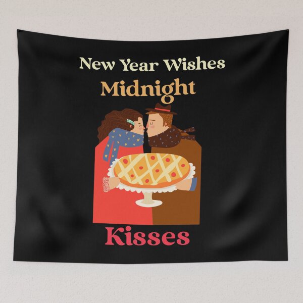 Aperçu de l'œuvre Souhaits du Nouvel An Bisous de Minuit, Cadeau du Nouvel An créée et vendue par LuisBock9.