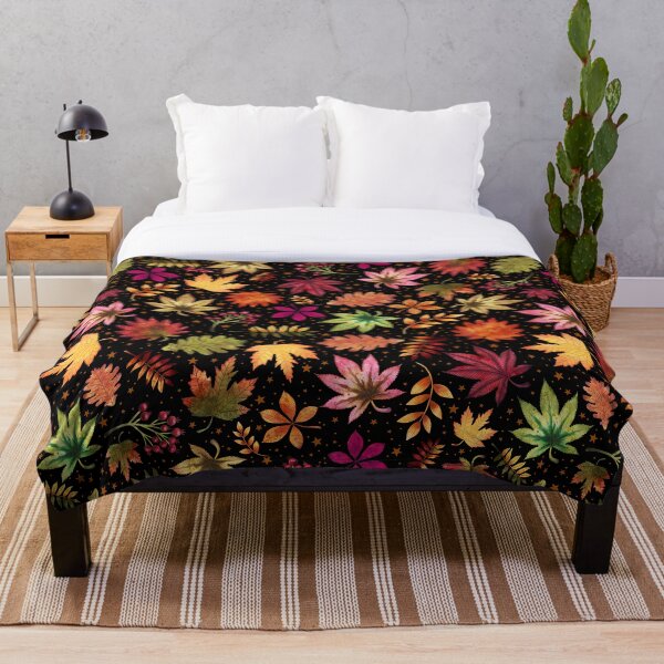 Item preview, Autumn Leaves on Black designed and sold by KConfetti.