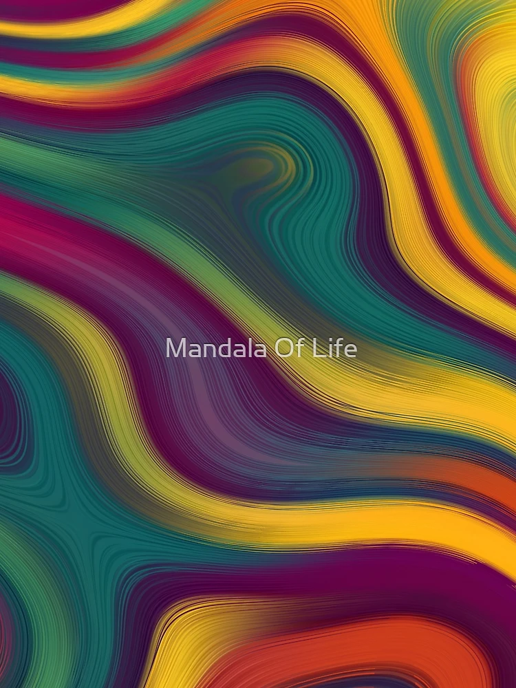Thumbnail 3 of 3, Scarf, Colorful Abstracts 2 designed and sold by Mandala Of Life.