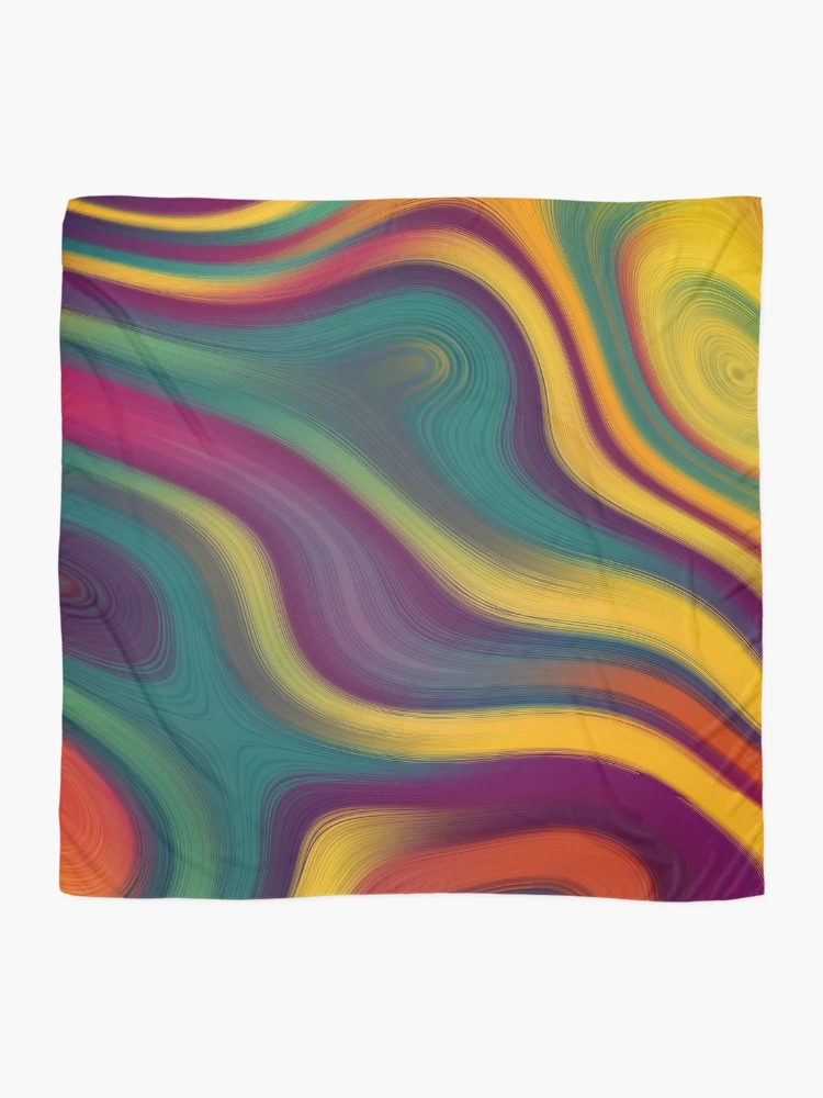Thumbnail 2 of 3, Scarf, Colorful Abstracts 2 designed and sold by Mandala Of Life.