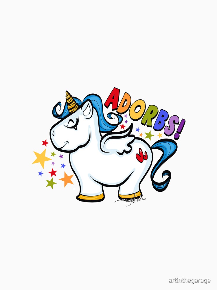 Thumbnail 7 of 7, Essential T-Shirt, Adorbs Unicorn by Art In The Garage designed and sold by artinthegarage.
