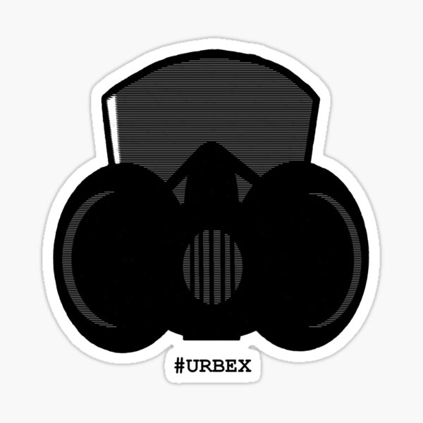 #URBEX Respirator Sticker