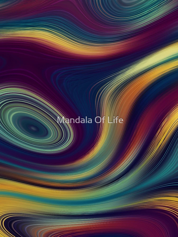 Thumbnail 3 of 3, Scarf, Colorful Abstracts 3 designed and sold by Mandala Of Life.