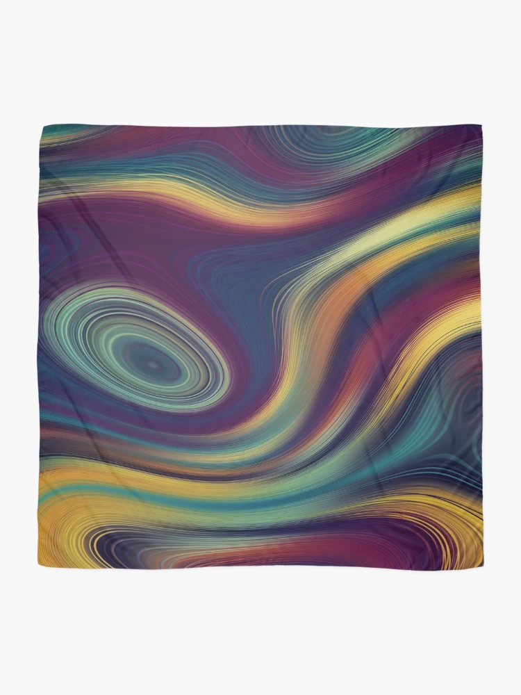 Thumbnail 2 of 3, Scarf, Colorful Abstracts 3 designed and sold by Mandala Of Life.
