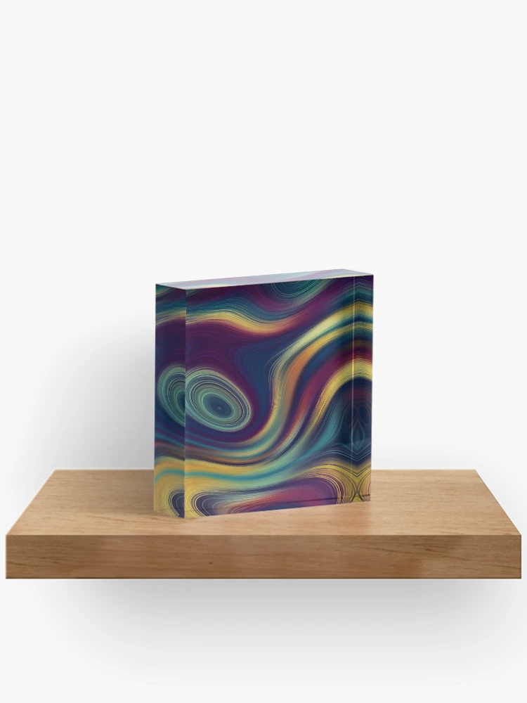 Thumbnail 2 of 5, Acrylic Block, Colorful Abstracts 3 designed and sold by Mandala Of Life.