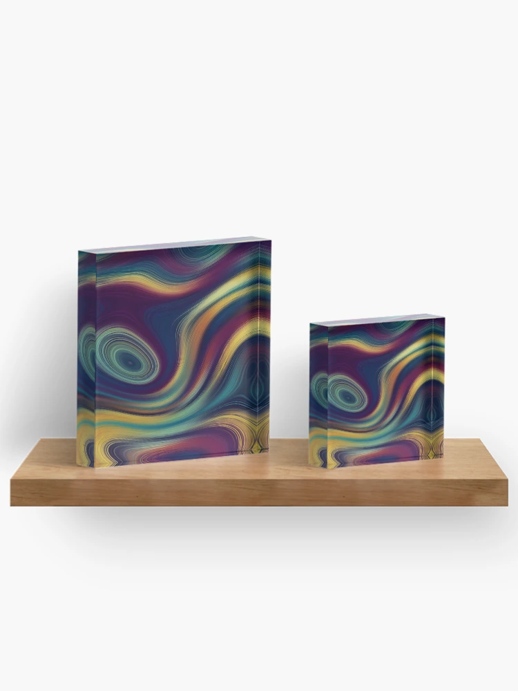 Thumbnail 3 of 5, Acrylic Block, Colorful Abstracts 3 designed and sold by Mandala Of Life.